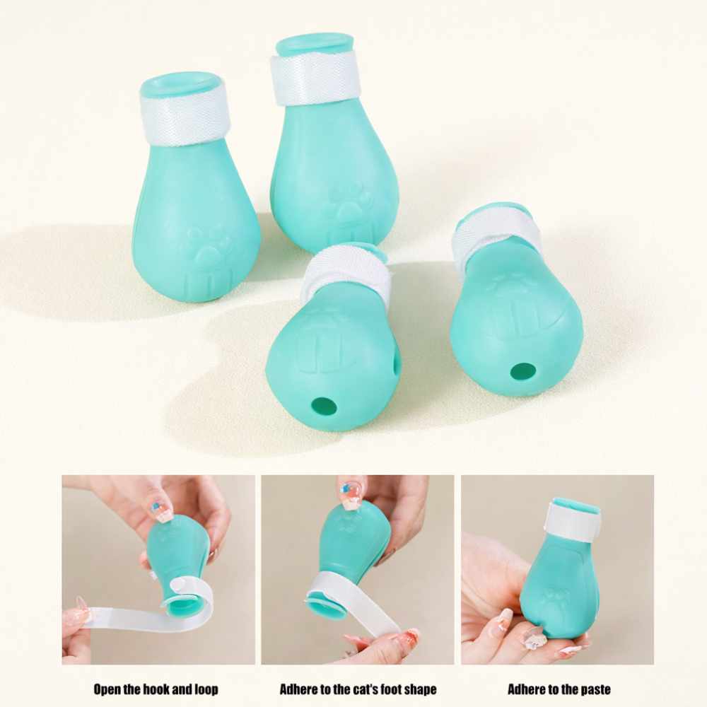 4 Silicone Paw Shoes